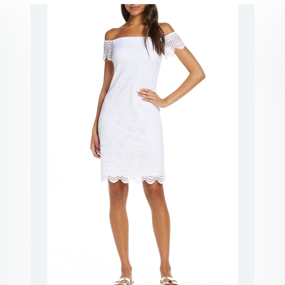 #573 Lilly Pulitzer Jade Lace Dress size M